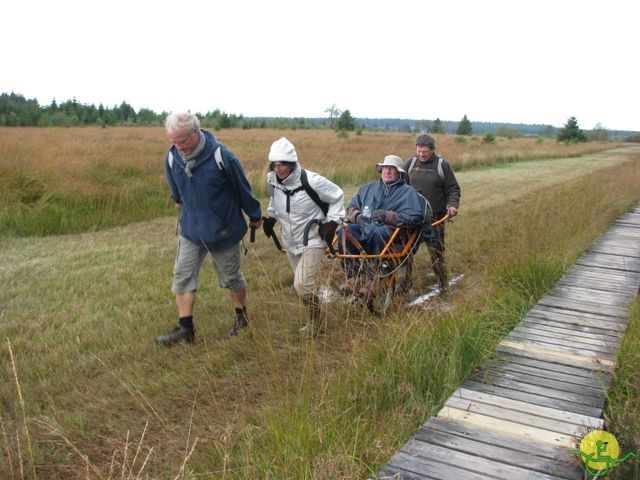 randonnée sportive avec joëlettes, Ovifat, 2012